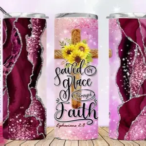 Faith | 20oz Skinny sublimation tumbler transfer print out (TRANSFER ONLY, NOT A FINISHED TUMBLER)