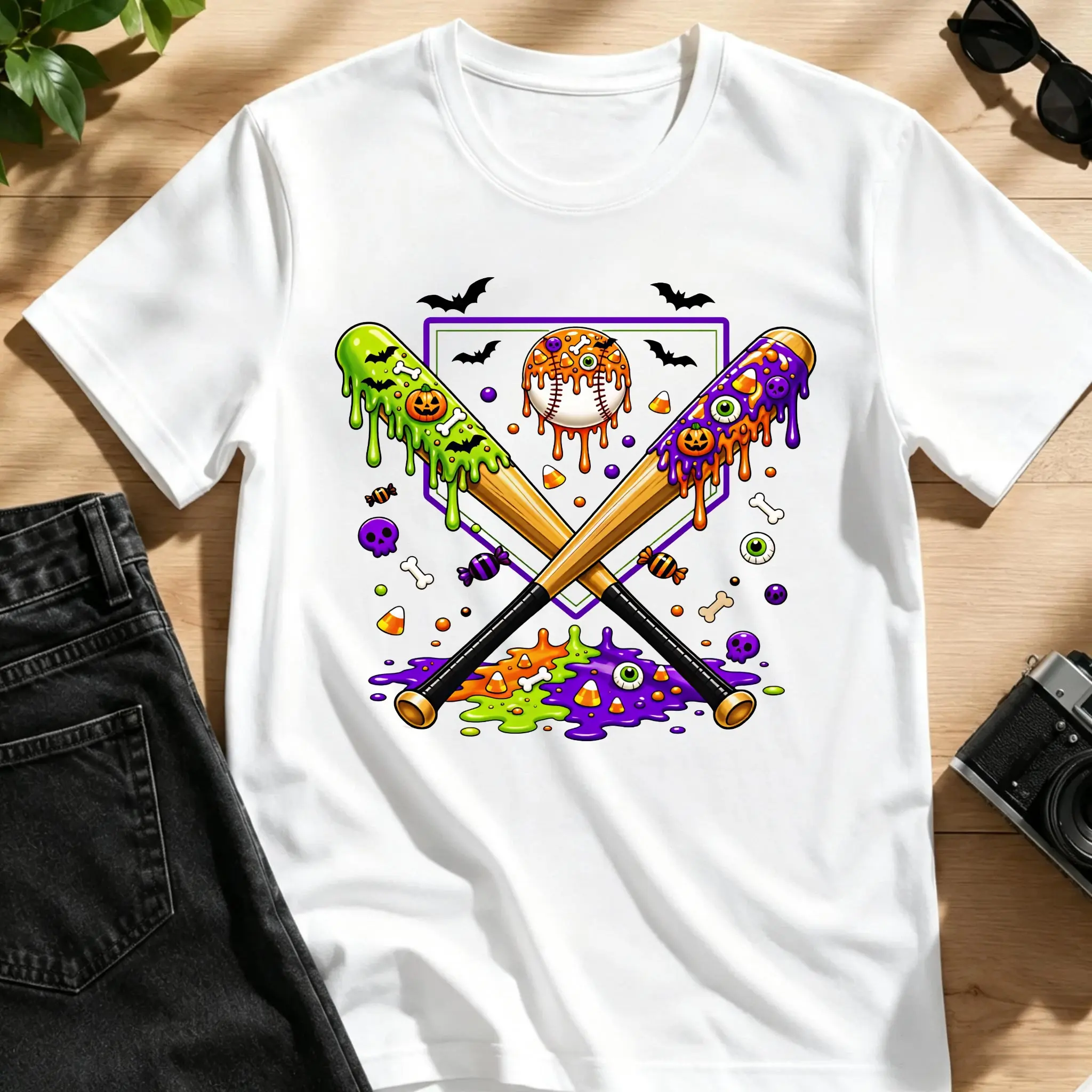 Baseball Drip For Boys Ice Cream Drip Halloween tee, Baseball Player Drip shirt, Baseball Life shirt, Baseball Drip Halloween, Sprinkle Drip