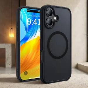 Magnetic Case for iPhone Series 11-17 Pro Max, Durable Acrylic Material, Transparent Design, Protective Cover for Daily Use & Stylish Look, Protection, Cellphone Casing, Accessories