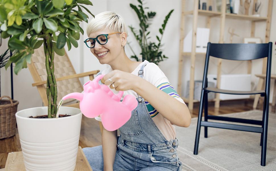 Cute White Unicorn Watering Can - Fun Indoor Plant Pitcher Gift for Kids & Plant Moms 18.8cm x 19.8cm x 10.5cm