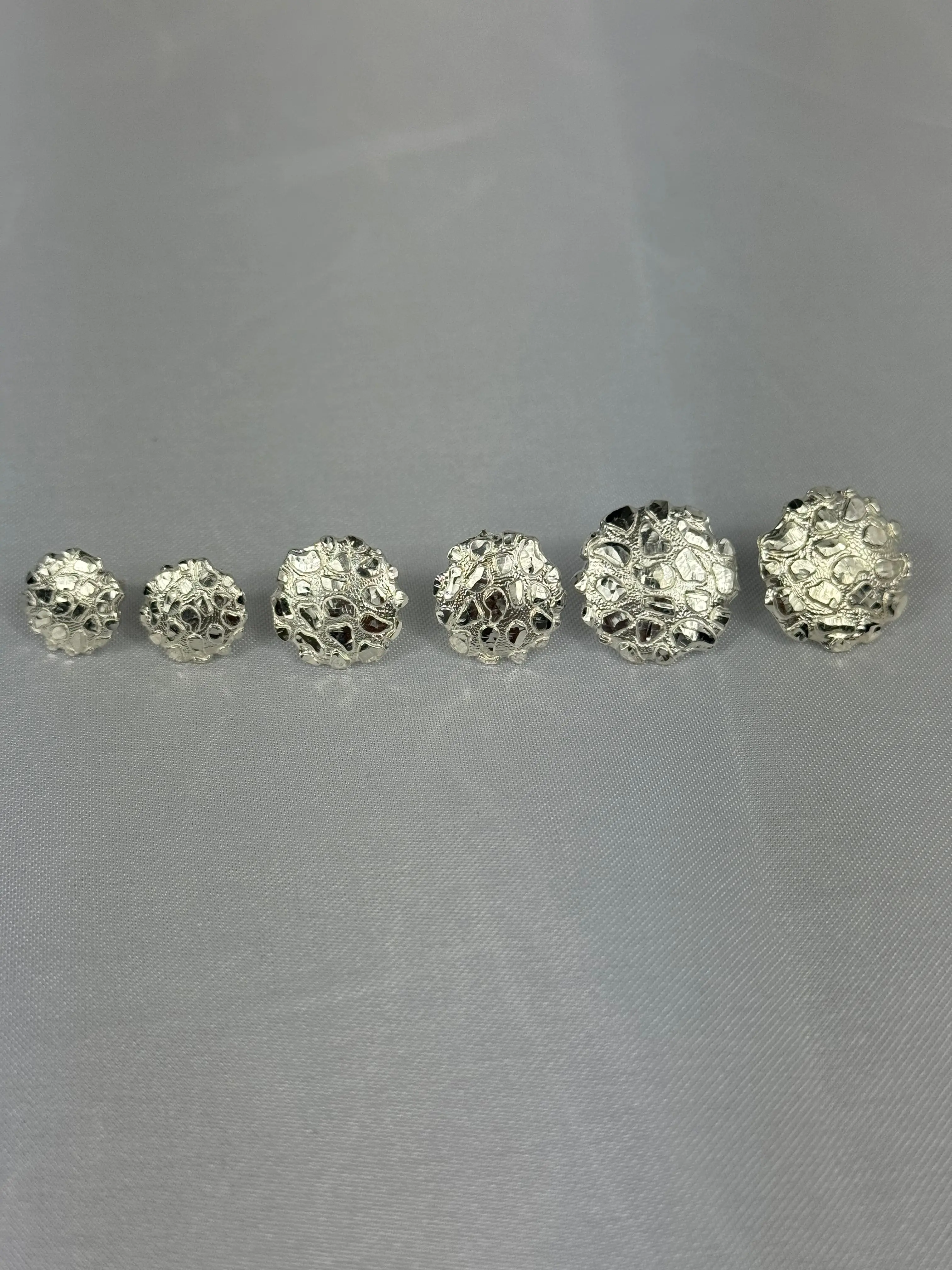 925 Silver Nugget Earrings