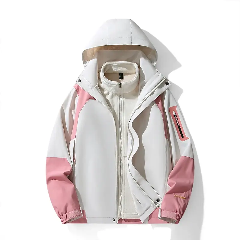 Outdoor Waterproof Suits Men Women Two-pieces Sets 3 in 1 Thick Warm Coats Camping Windbreaker Winter Coat Hiking