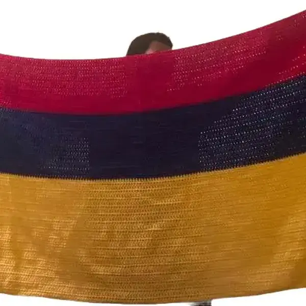 Crochet Columbia Blanket - Colorful Striped Design as Shown in the Image