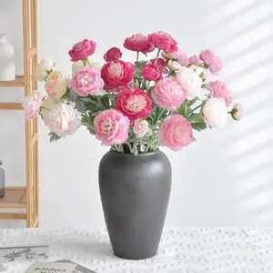 Molilito Peony Bouquet 50 Cm, Bendable Stems for Wedding & Home Decor, Artificial Potted Flower, Faux Flower Garland, Vase Not Included