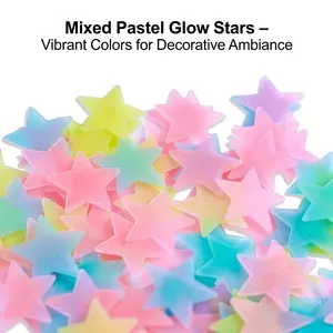 Glowing Pastel Star Stickers Collection​ – Dreamy Aesthetic, Easy Application, Washable Surface Safe, Versatile Placement, Dark Environment Visibility, Decorative Accent, Creative Projects, Durable Adhesion, Fun Addition, Bulk Quantity