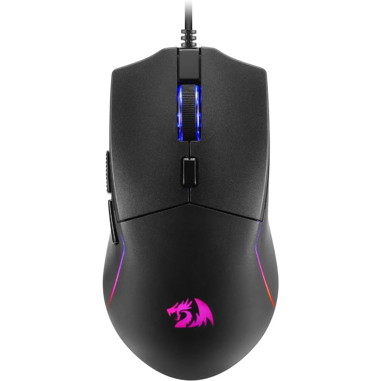 Redragon M730 Wired RGB Gaming Mouse, 10000 DPI Lightweight Optical Gaming Accessory with 6 Programmable Buttons, Software-Supported DIY Keybinds for PC, Windows, Mac Laptop, Black, Gaming Accessories