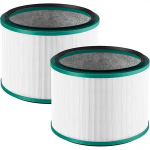2 Pack HP01 HP02 HEPA Filter Replacement Compatible with Dyson HP01 HP02 DP01 DP02 Desk Purifiers, Replaces Part # 968125-03, Fit for Dyson Pure Hot Cool Link Air Purifier Filter