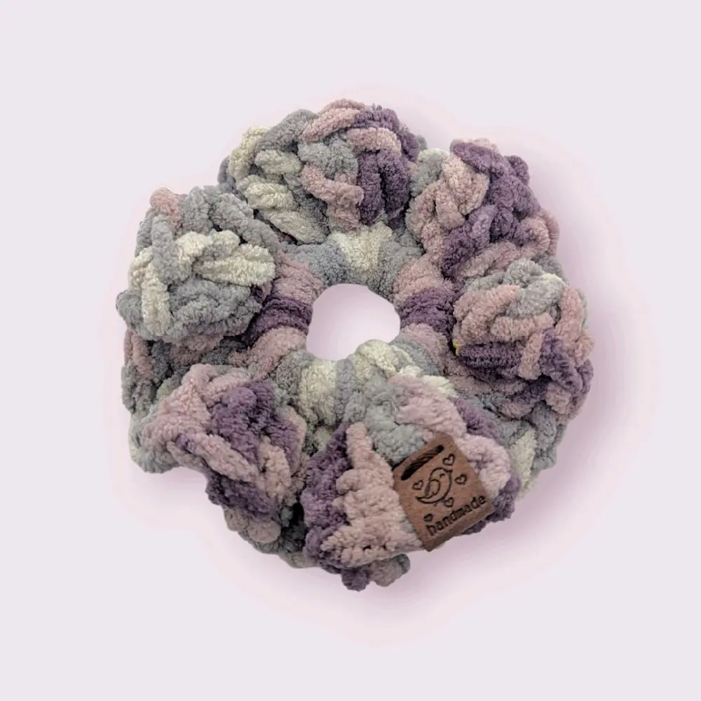 XL Purple Hues Crochet Scrunchie