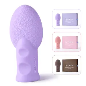 Hovvéver Dual-Sided Silicone Makeup Blender - Standable, Zero Waste & Ultra-Hygienic Beauty Sponge Foundation Applicator