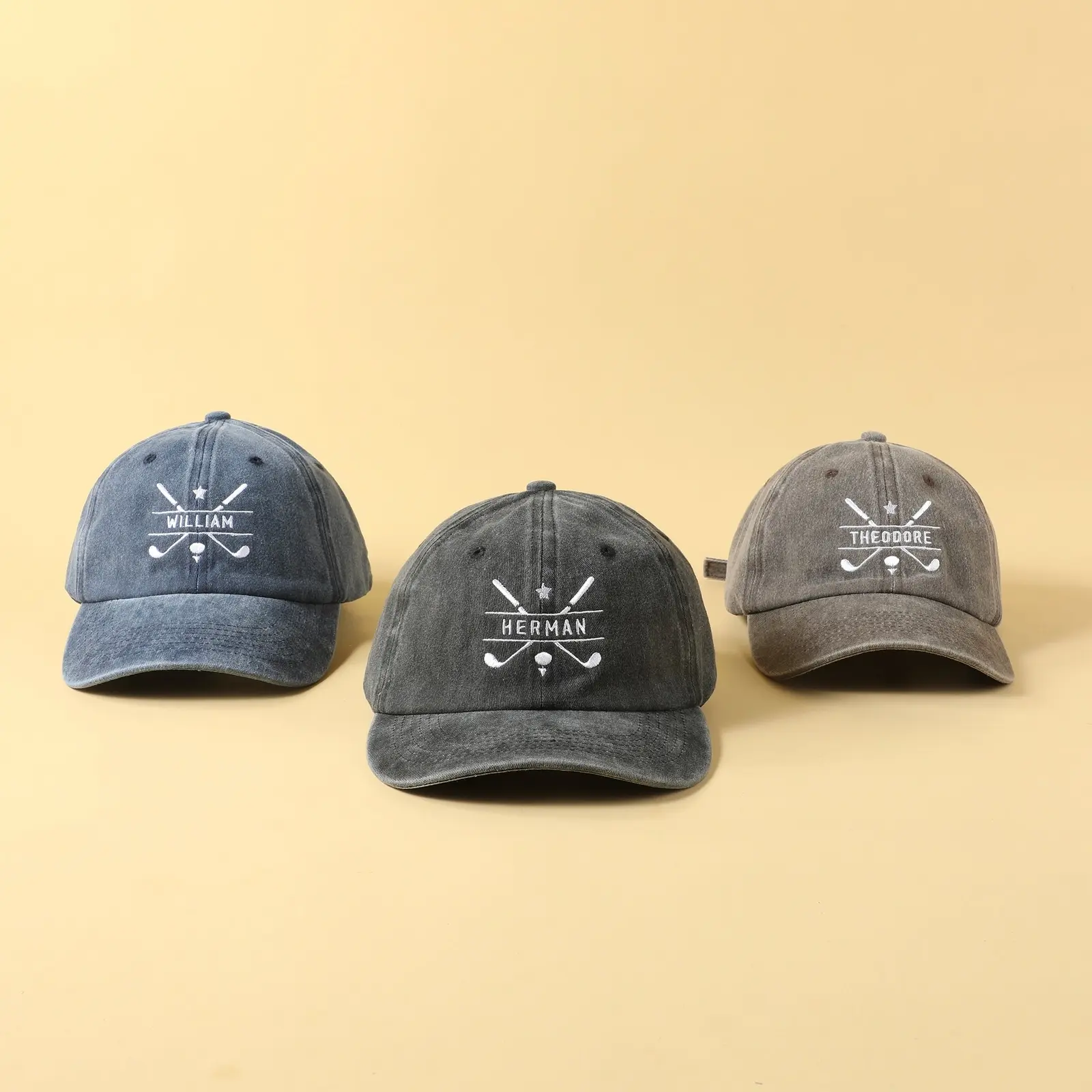Personalized Golf Baseball Cap, Gifts for Golfers Dad Groomsmen Men Son