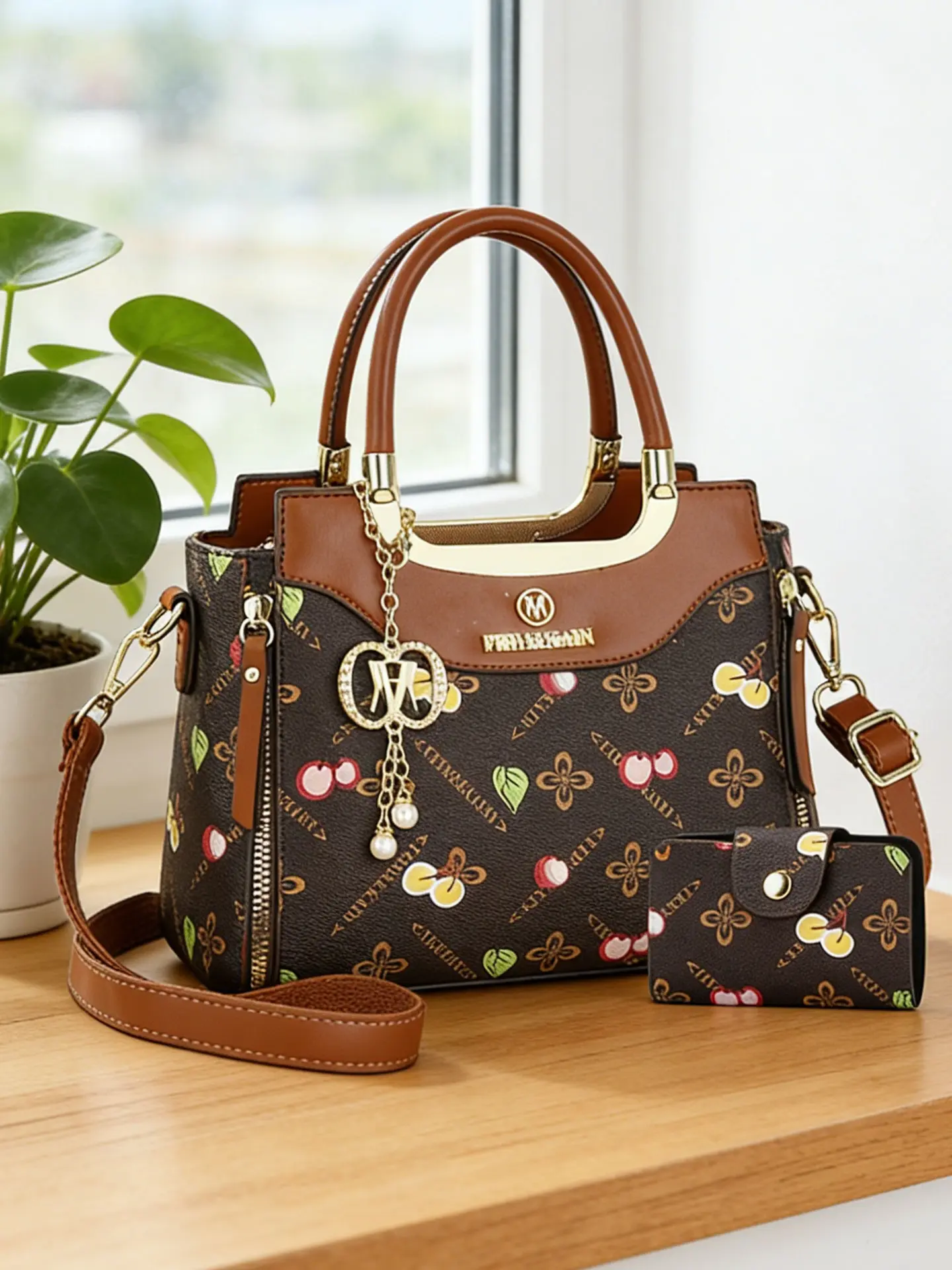 2-piece set of women's bags, including a commuting bag, a party bag, a light luxury bag, a handbag, a messenger bag, Casual trendy handbag, Casual trendy purses. Ideal birthday gift for your wife, Mother's Day gift for your mother