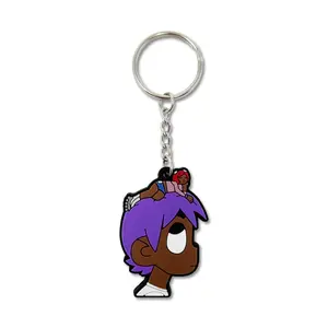 Purple Hair Keychain