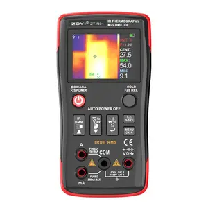 ZT-R01 2-in-1 Thermal Imaging Multimeter, Professional Digital Multimeter with IR Camera, 32x32 Resolution, -20℃-550℃ Temperature Range, True RMS Auto-Ranging DMM for HVAC Electrical Testing Car Voltage Tester