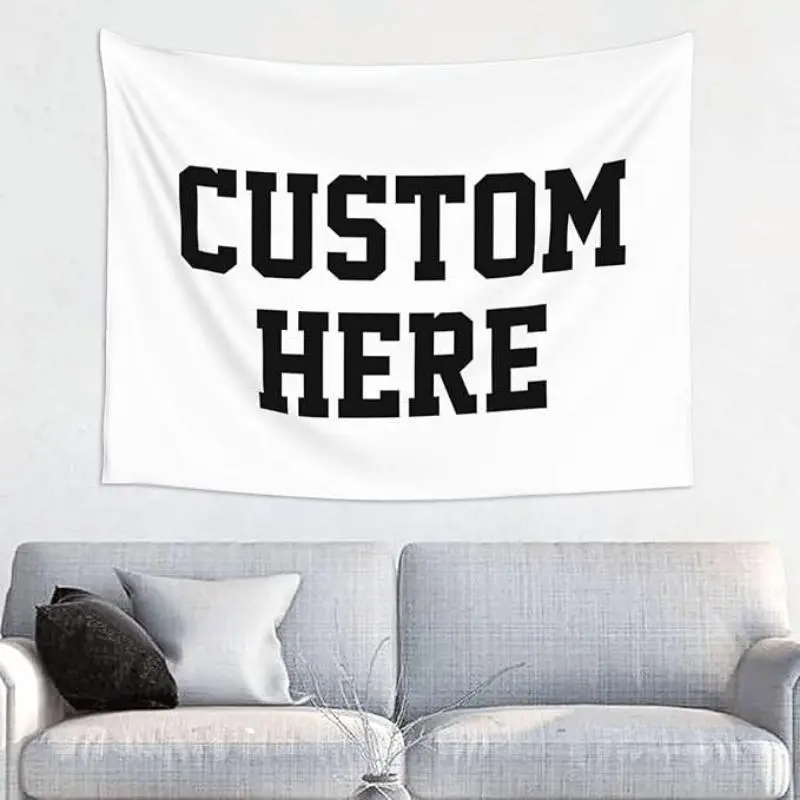 Custom  Tapestry Upload Images Banners and Signs Christmas Custom Tapestry birthday gi Weddg Funny Backdrop  Tapestries, Halloween,White,Dormitory