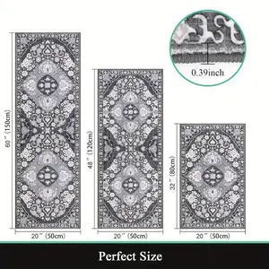 3pcs Kitchen Rugs Sets, Non Slip, Washable Boho Kitchen Rugs And Mats For Floor Kitchen Runner Rug Floor Carpet For Kitchen, Laundry, Hallways