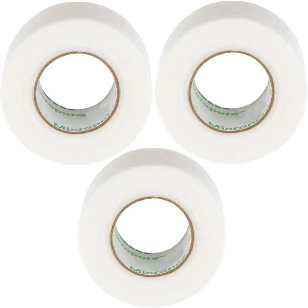 BB Micropore Tape 1530-1 (3 Rolls) 1 inc x 10 Yards  White