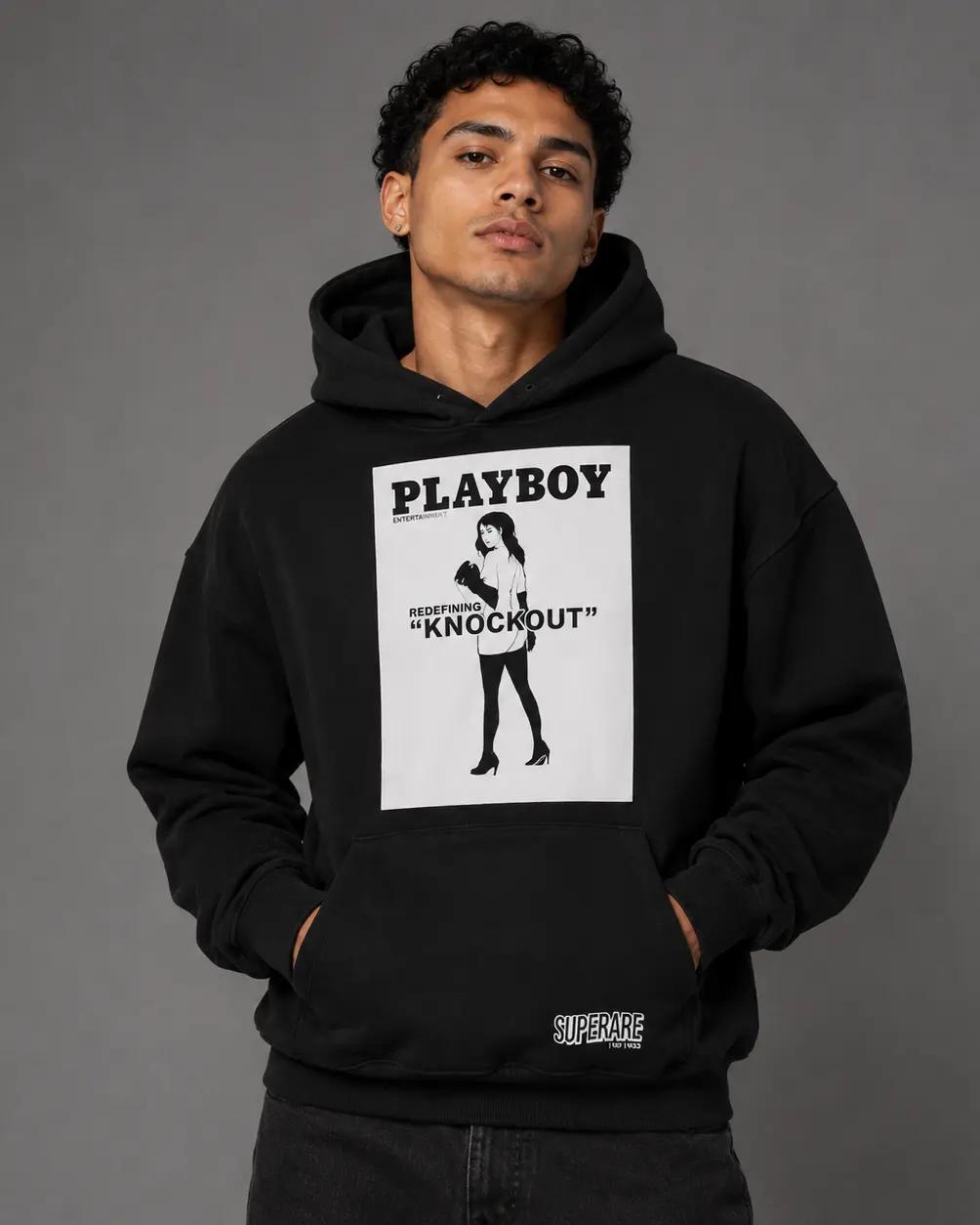 Playboy Knockout Hoodie Black Playboy Knockout Hoodie Black