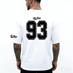 New Jersey 93 Oversized Baseball Jersey T-Shirt – Retro Sporty Streetwear Graphic Tee for Men & Women