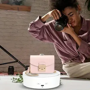 Motorized Rotating Display Stand, 1 Count 360° Rotating Platform for Jewelry Watch 3D Models Cake, USB Powered Electric Spinning Display Stand for Live Show Display Risers Stand