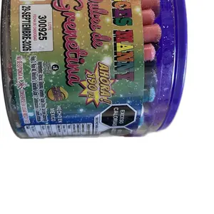 Velitas De Goma Leche/ grenetina  Grande Gummy Candy Cane 190 pieces Big Size 1500g