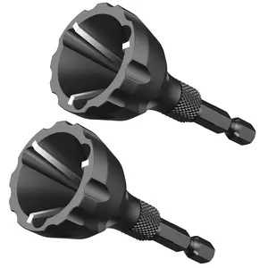 High Strength & Hardness Deburring External Chamfer Tool with Carbide Blade for Bolt Thread Repair and Deburring Drill Bit for Damaged Bolts and Burr Removal