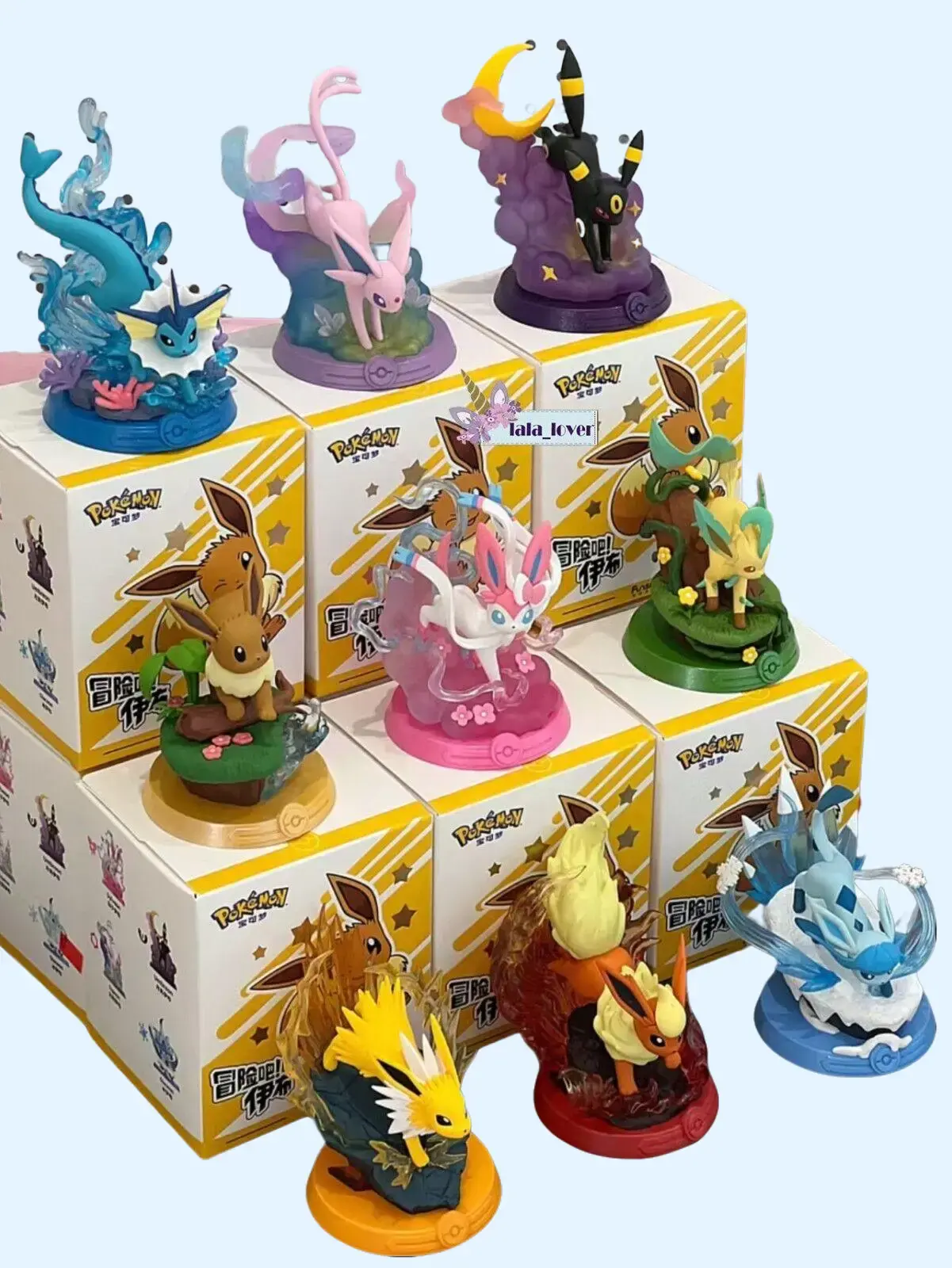 Pokémon Funism Eevee Adventure Series + Eevee Evolution Figure Blind Box，