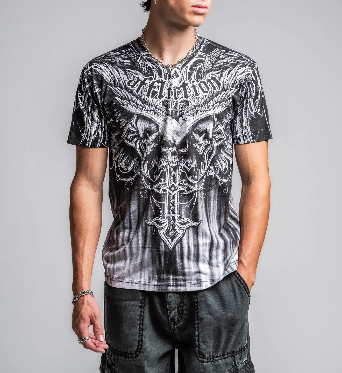 Affliction Men's T-shirt Death Eyes 