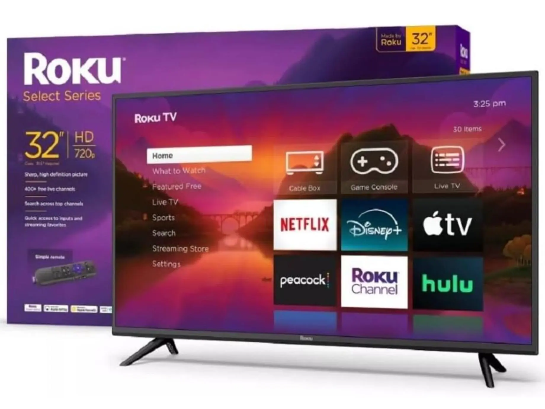 32-Inch Roku Smart TV Flat Screen