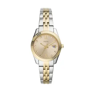 Fossil Women's Scarlette Mini Three-Hand Date, Stainless Steel Watch