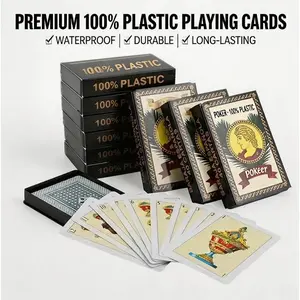 40 Sheets Spanish Playing Cards – PVC Plastic Cards with 1/2 Decks & Boxes, Perfect for Puerto Rico & Mexican Games