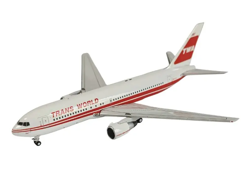 Trans World Airlines Boeing 767-200ER N601TW 1:400 Scale Diecast Metal Aircraft Model, Collectible Livery - 400005