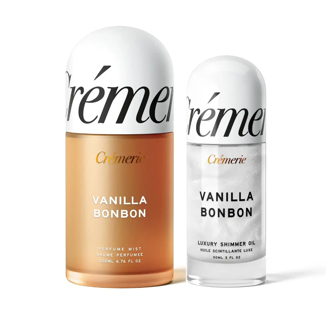 Cremerie Vanilla Bonbon Glow Duo | Vanilla Bonbon Perfume Mist & Hydrating Shimmer Body Oil