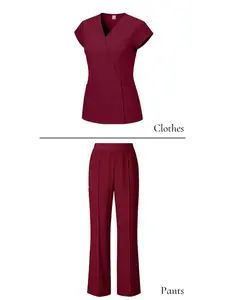 Stretch Lightweight Scrub Set Breathable Doctor Workwear Uniforms For Hospital Pet Shop Nursing Center Clinic