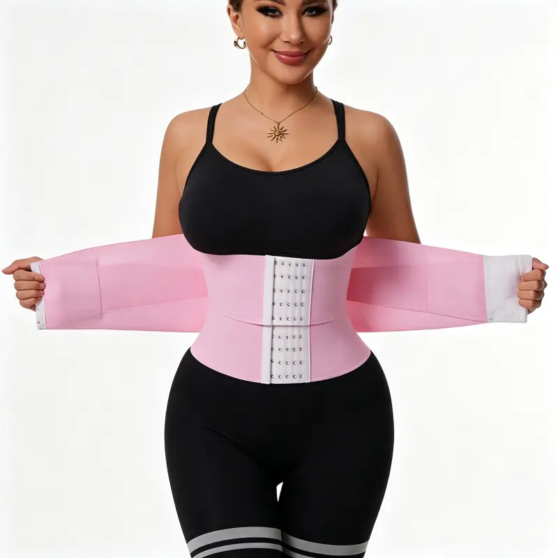 Women's Colombian Wraparound Triple-Wrap Waist Trainer Belt - Breathable Fit Waist Cincher Trimmer, Tummy Control Body Shaper for Daily Shaping & Firm Support
