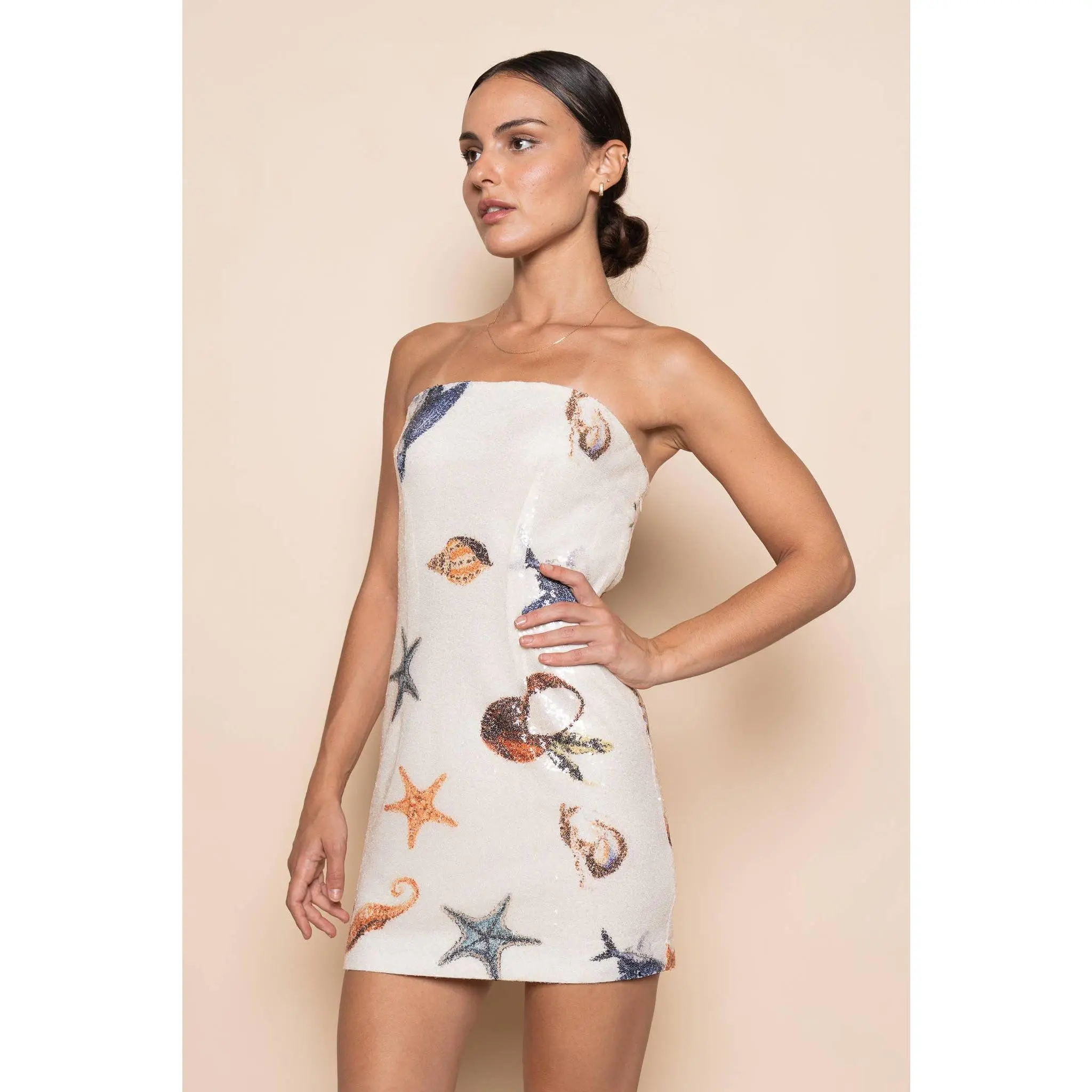 Sequin Seashell Mini Dress