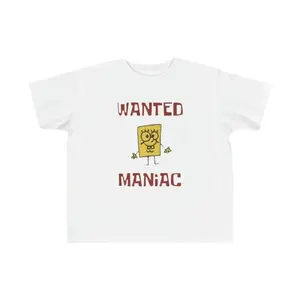 Toddler's Spongebob Meme Wanted Shirt Custom Nickelodeon Cartoon Funny- Fine Jersey Tee Menswear Breathable Hoodie Oversize Sweat Tops Graphic Tshirts
