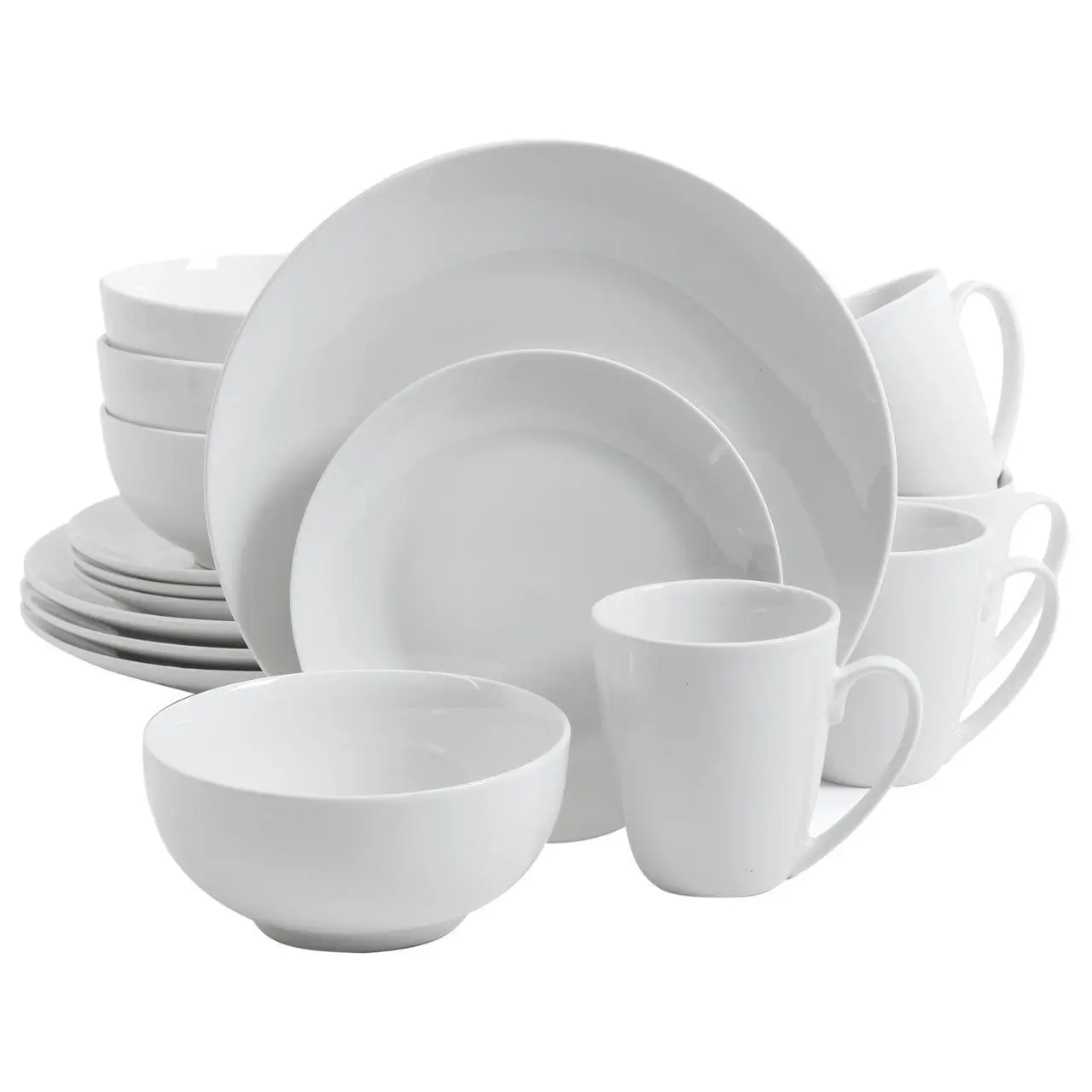 Gibson Ogalla 16 Piece Dinnerware Set in White Gibson Ogalla 16 Piece Dinnerware Set in White