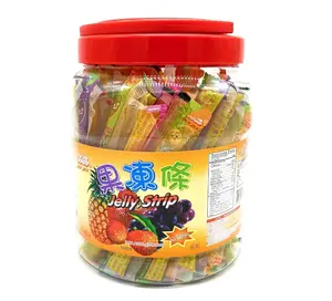 Jin Jin Fruit Jelly Filled Strip Straws Candy - Many Flavors! (35.26 oz)