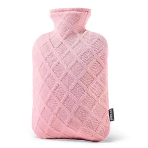 FORICOM Hot Water Bottle, 2-Liter Capacity, Relieves Pain, Can Be Used as a Heating Pad, Hand Warmer, or Bed Warmer. Hot Water Bottle—The Perfect Winter Gift for Your Loved Ones