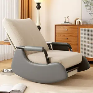 Modern Rocking Chair Recliner Comfy Rocker Accent Reading Chair with Footrest - Comfortable Design for Relaxation and Reading