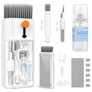 Keyboard Cleaner Laptop Cleaning Kit - 12 in 1 Computer Tech Cleaning Brush, Electronic Screen Cleaner with Multi-Function Cleaning Pen for MacBook, Tablet, iPhone, Earbuds, Camera