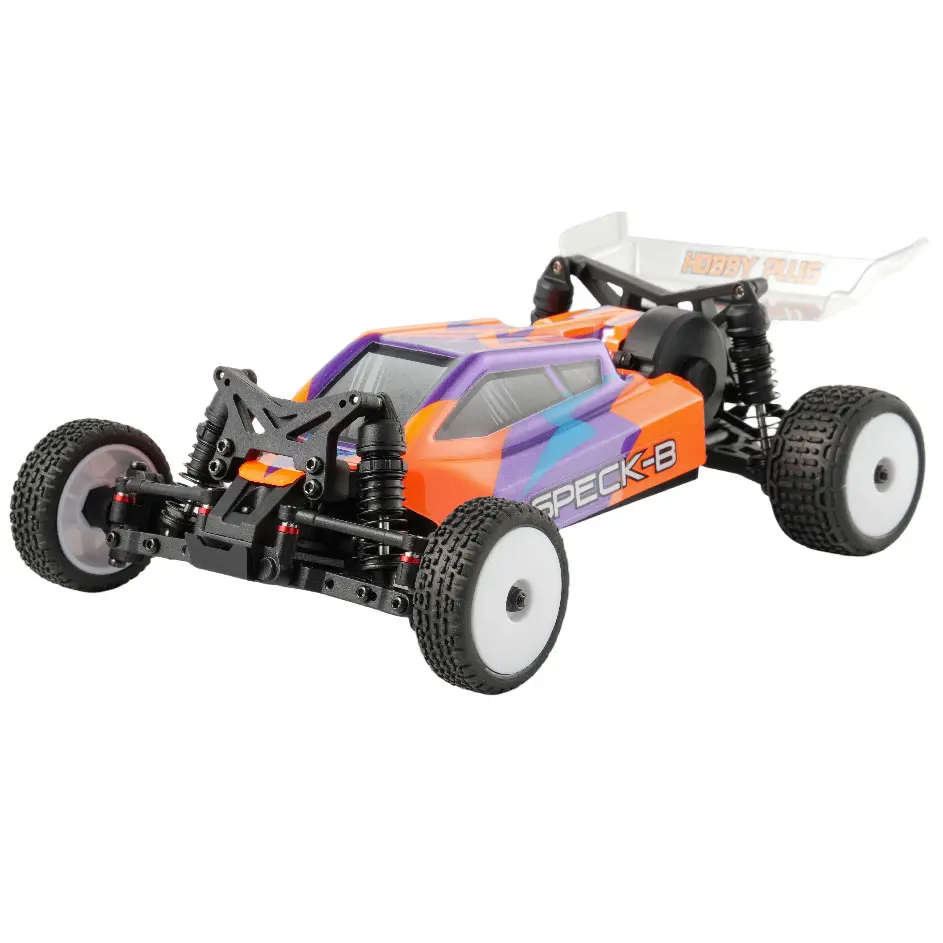 Hobby Plus 1/24 Speck-B 2WD RTR Remote Control Buggy - Razor Orange & Vintage Creme, Suspension, High Performance RC Car, Hybrid Metal/Plastic Gearbox, Remote Control Trucks, Kids' New Year Gift, Rc Cars