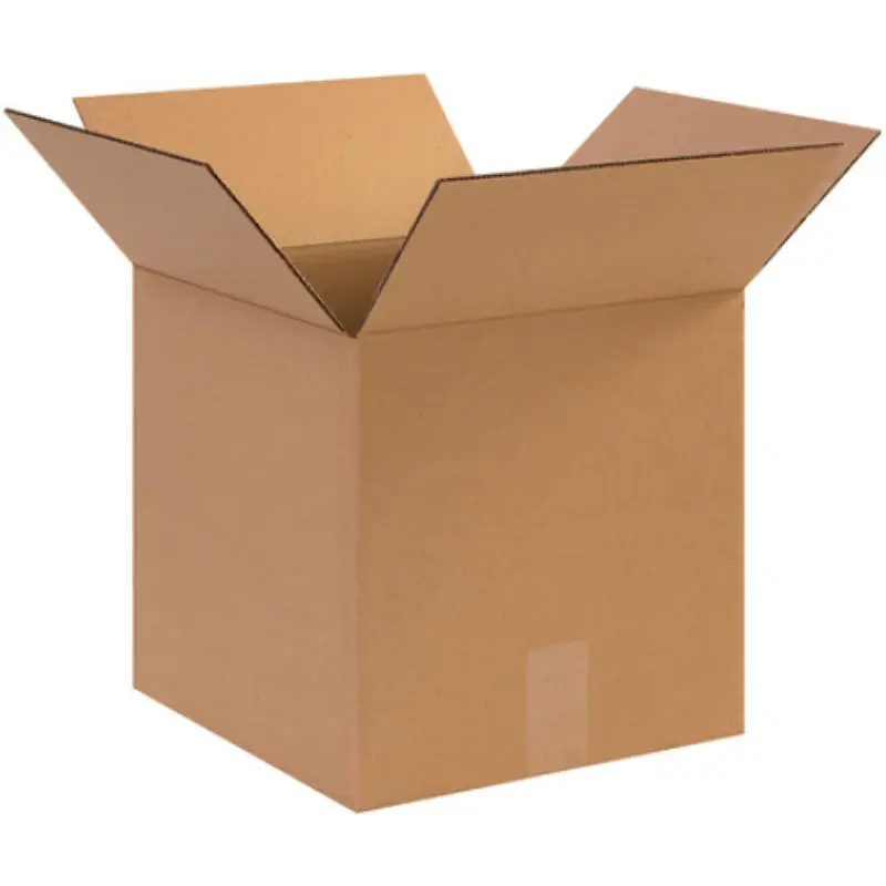 12" x 12" x 12" Brown Corrugated Storage Boxes (10/25/50 Count)  Corrugated Cardboard Boxes for Shipping, Mailing, Packaging, Packing, and Storage Hobbies Organiser House Organizer Kitchen Natural Kraft