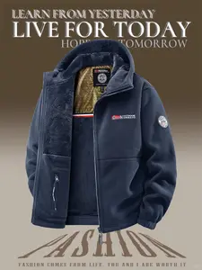 Anti-pilling fleece warm jacket, fleece-lined and thickened, not bulkyoutdoor jacket for autumn/winter
