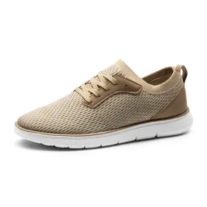 BRUNO MARC Men's Low-Top Knitted Flat-Toe Grippy All-Day All-Seasons Casual Trainers - Anti-Slip Walking Shoes, Versatile Footwear, Flat-Toe Casual Trainers