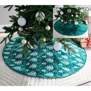 Home Reflections Reversible Velvet Plush Tree Skirt