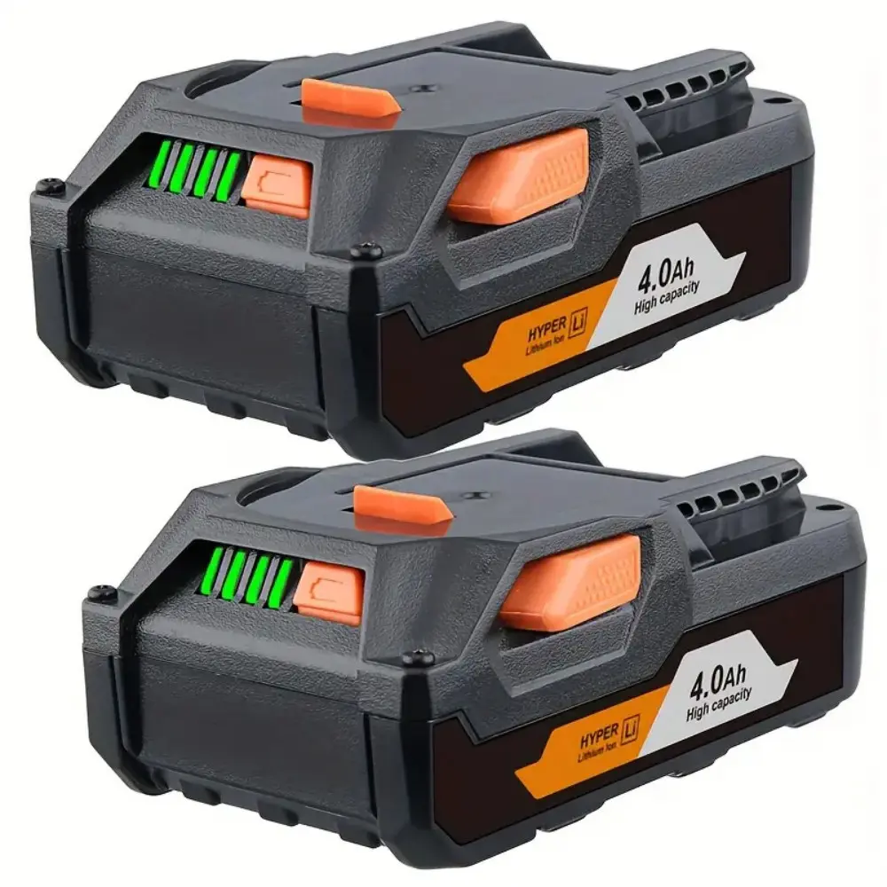 18V 4.0Ah Lithium Ion Replacement Cordless Tool Batteries (2-Pack) - Compatible with RIDGID R840085, R840086, R840087 Drill Packs, Drill Battery