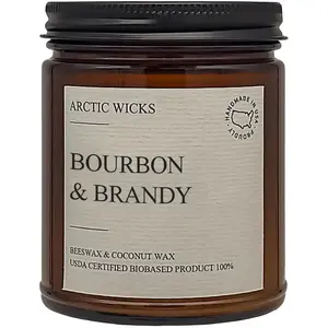 Bourbon & Brandy - 9oz Coconut & Beeswax Non-Toxic Candles