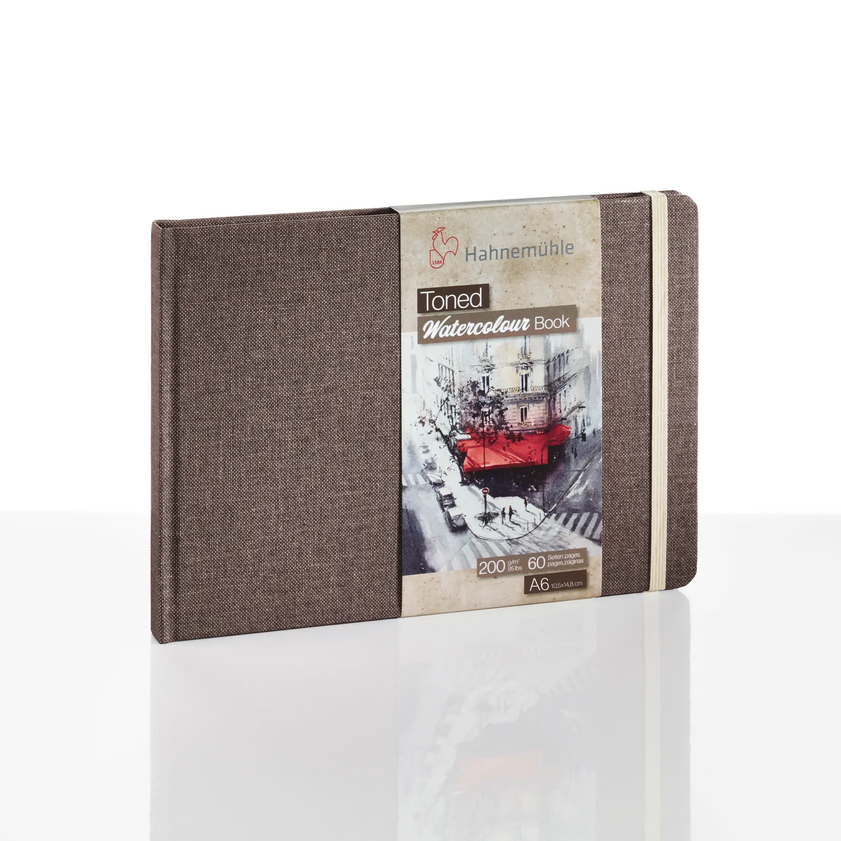 Hahnemuhle Toned Watercolor Books - Set of 6 Books with Unique Design, Ideal for Artistic Expression