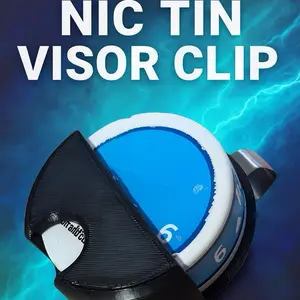 Visor-Mounted Nicotine Can Holder for Cars – Choose Slim or Traditional Size, Secure No-Tool Clip, Clean & Organized Storage